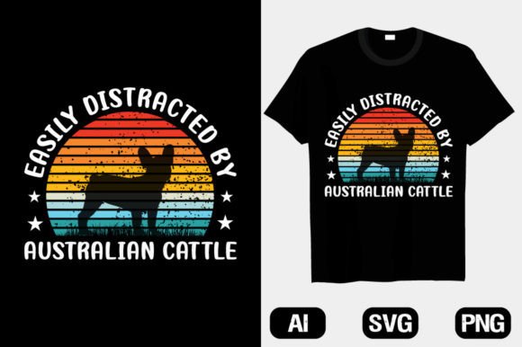 Australian Cattle Dog Distracted T-shirt