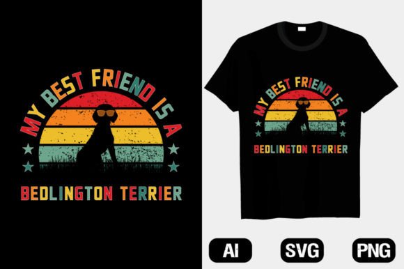 Bedlington Terrier Dog Trendy T-Shirt Graphics