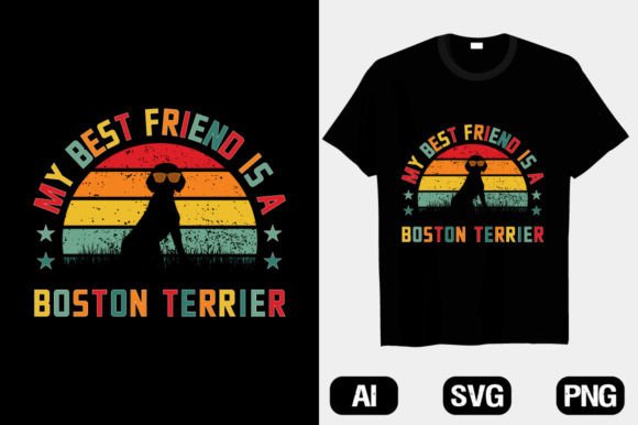 Boston Terrier Dog Trendy T-Shirt Graphics