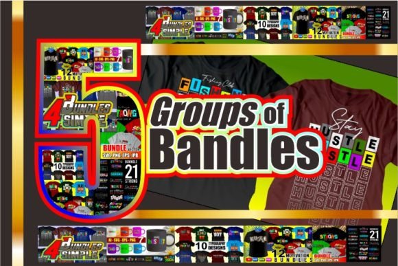 Bundles 5 Group Bundles Vector T Shirt Designs Graphics Review
