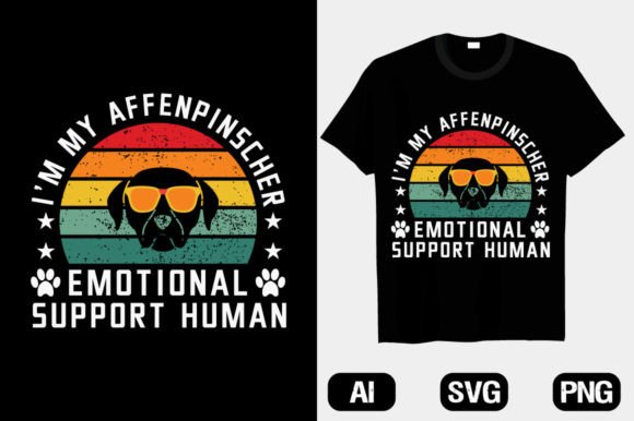 Dog Retro Typography T-Shirt Design V 5 Graphics