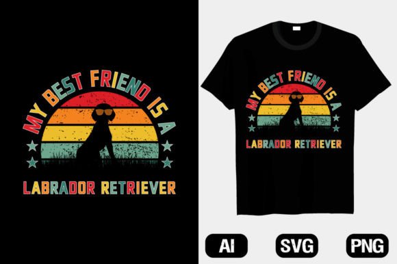 Labrador Retriever Dog Graphics for T-Shirt Designs